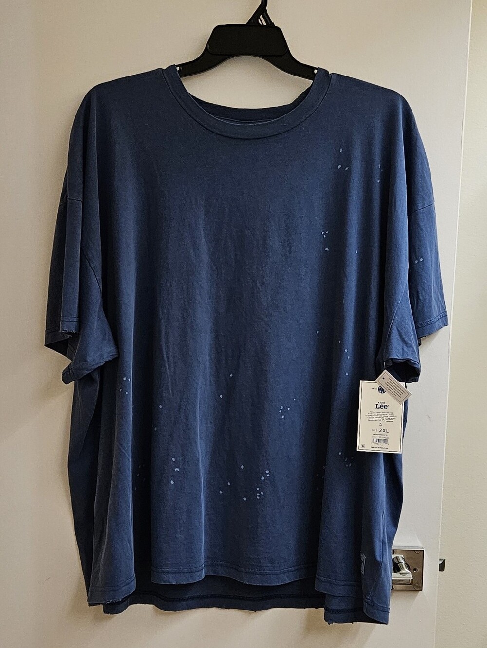Kacey Lee Musgraves x Lee Horseshoe Tee 2XL Blue Distressed Oversized T-Shirt